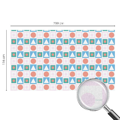 Mleczna naklejka na okno Abstrakcyjne wzory