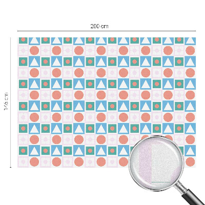 Mleczna naklejka na okno Abstrakcyjne wzory