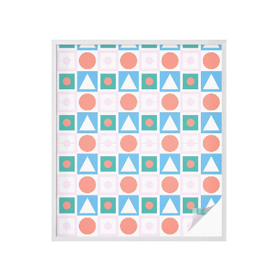 Mleczna naklejka na okno Abstrakcyjne wzory