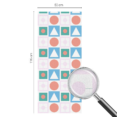 Mleczna naklejka na okno Abstrakcyjne wzory