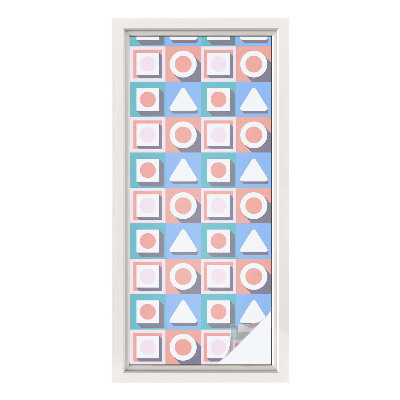 Folia dekoracyjna na okna Geometryczne wzory