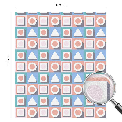 Folia dekoracyjna na okna Geometryczne wzory