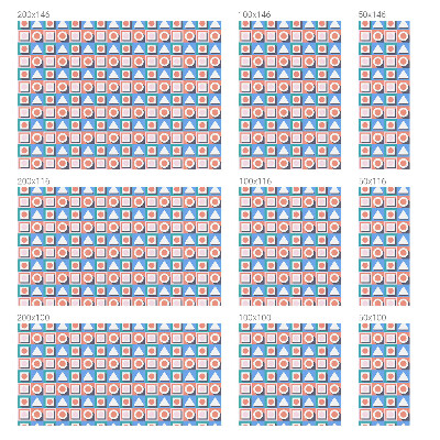 Folia dekoracyjna na okna Geometryczne wzory