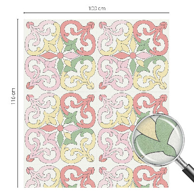 Folia okienna zapewniająca prywatność Kwiatowe ornamenty