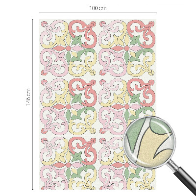 Folia okienna zapewniająca prywatność Kwiatowe ornamenty