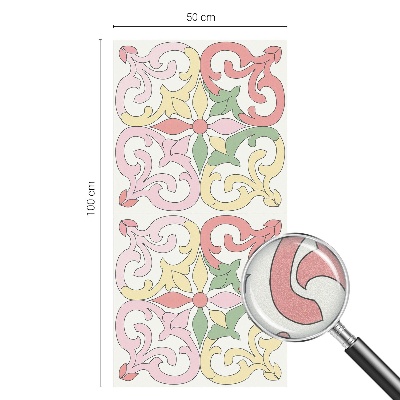 Folia okienna zapewniająca prywatność Kwiatowe ornamenty