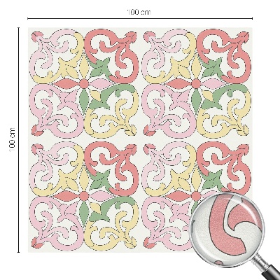 Folia okienna zapewniająca prywatność Kwiatowe ornamenty