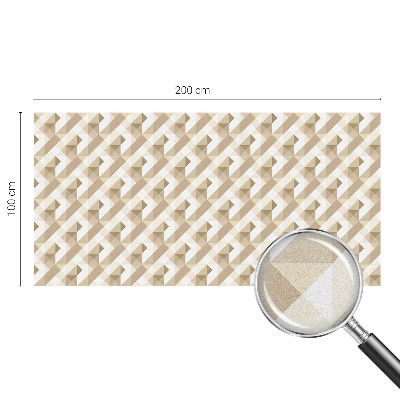 Mleczna naklejka na okno Trójkątne wzory