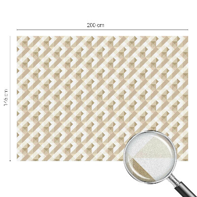 Mleczna naklejka na okno Trójkątne wzory