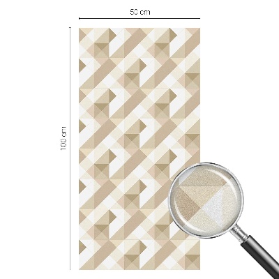 Mleczna naklejka na okno Trójkątne wzory