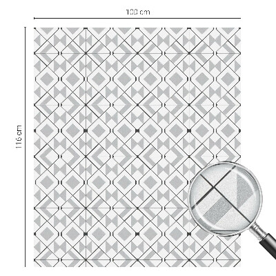 Folia okienna zapewniająca prywatność Geometryczne wzory