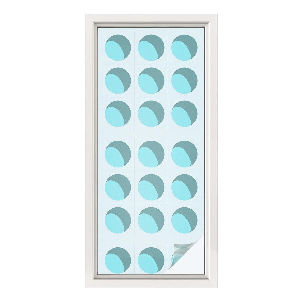 Naklejka na okno mleczna witraż Nowoczesne koła