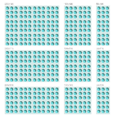 Naklejka na okno mleczna witraż Nowoczesne koła