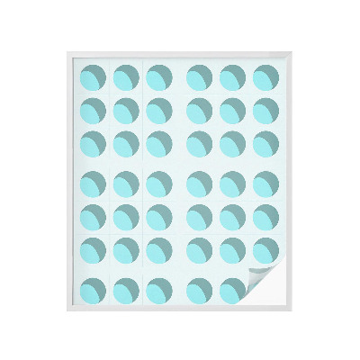 Naklejka na okno mleczna witraż Nowoczesne koła