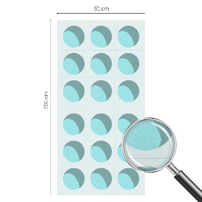 Naklejka na okno mleczna witraż Nowoczesne koła