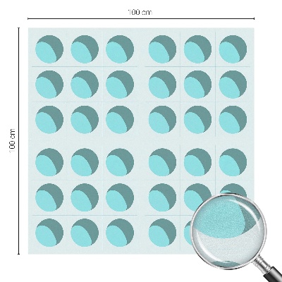 Naklejka na okno mleczna witraż Nowoczesne koła