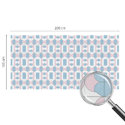 Mleczna naklejka na okno Pastelowe wzory