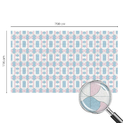 Mleczna naklejka na okno Pastelowe wzory