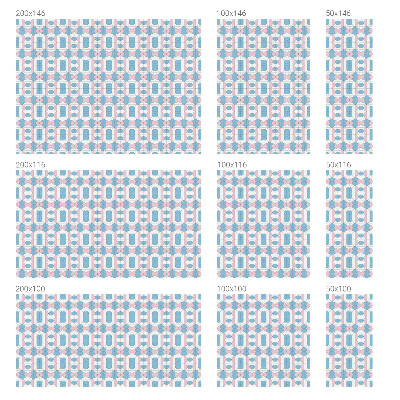 Mleczna naklejka na okno Pastelowe wzory