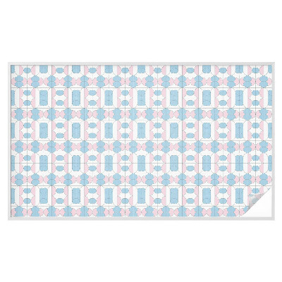 Mleczna naklejka na okno Pastelowe wzory