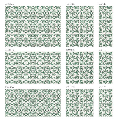 Naklejka na okno dająca prywatność Roślinne ornamenty