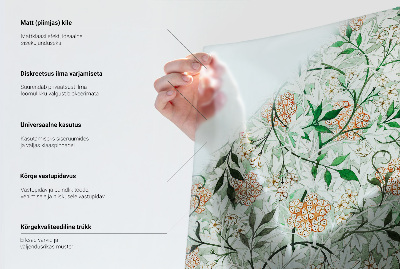 Naklejka na okno dająca prywatność Roślinne ornamenty