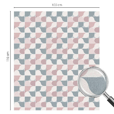 Folia okienna zapewniająca prywatność Pastelowe wzory