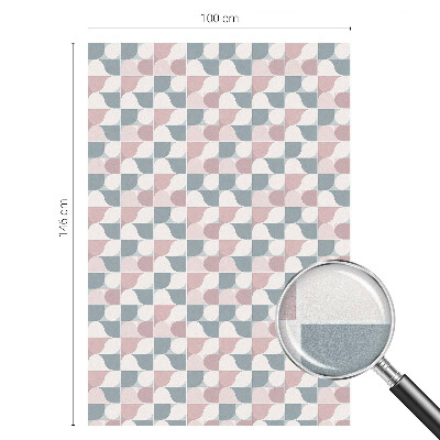 Folia okienna zapewniająca prywatność Pastelowe wzory