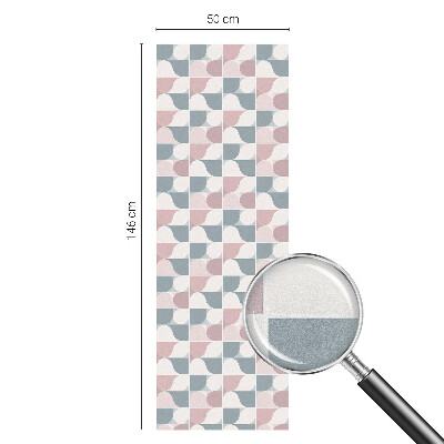 Folia okienna zapewniająca prywatność Pastelowe wzory