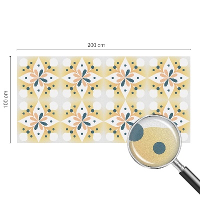 Folia dekoracyjna na okna Kwiatowa symetria