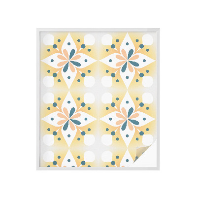 Folia dekoracyjna na okna Kwiatowa symetria