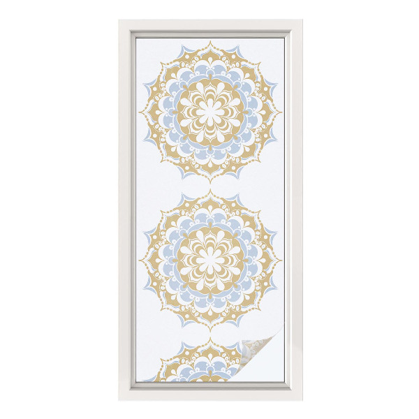 Naklejka na okno dająca prywatność Mandale boho