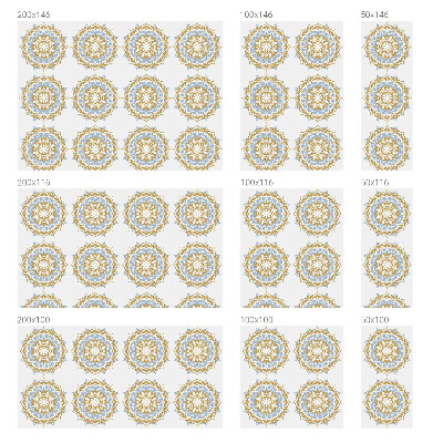 Naklejka na okno dająca prywatność Mandale boho