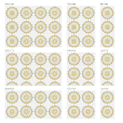 Mleczna naklejka na okno Florystyczna mandala