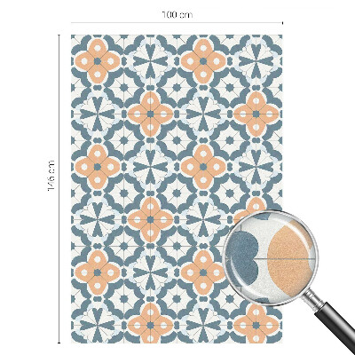 Naklejka na okno mleczna witraż Kwiaty mozaiki