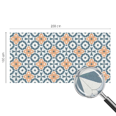 Naklejka na okno mleczna witraż Kwiaty mozaiki