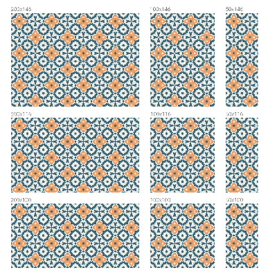 Naklejka na okno mleczna witraż Kwiaty mozaiki