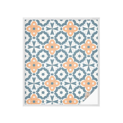 Naklejka na okno mleczna witraż Kwiaty mozaiki