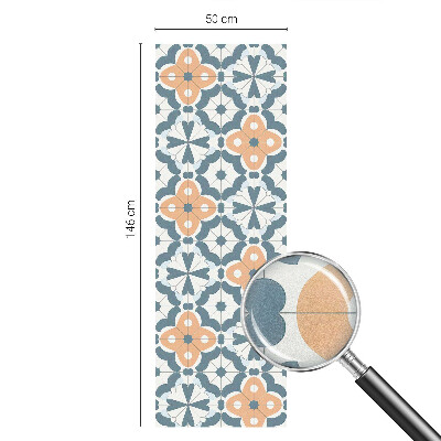 Naklejka na okno mleczna witraż Kwiaty mozaiki