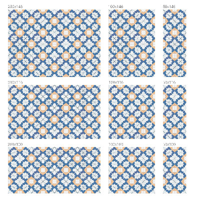 Naklejka na okno dająca prywatność Symetryczne wzory