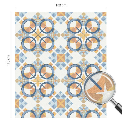 Naklejka na okno mleczna witraż Geometryczny wzór