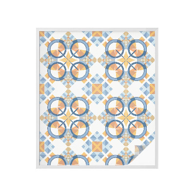 Naklejka na okno mleczna witraż Geometryczny wzór