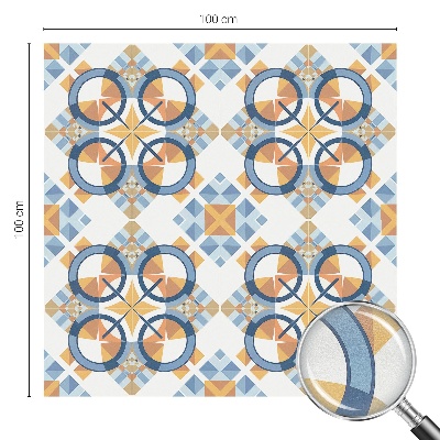 Naklejka na okno mleczna witraż Geometryczny wzór