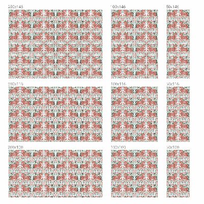 Folia okienna zapewniająca prywatność Kolorowe konie