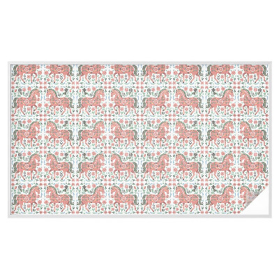 Folia okienna zapewniająca prywatność Kolorowe konie