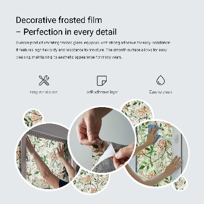 Folia okienna zapewniająca prywatność Kolorowe konie