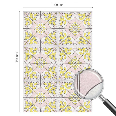Folia dekoracyjna na okna Abstrakcyjne kwiaty