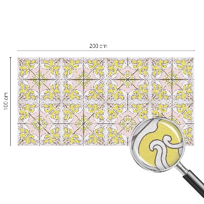 Folia dekoracyjna na okna Abstrakcyjne kwiaty