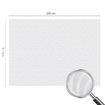 Mleczna naklejka na okno Fale harmonia