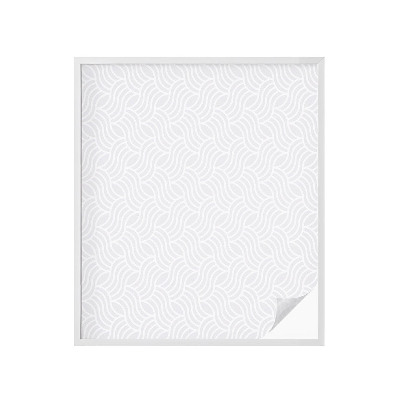 Mleczna naklejka na okno Fale harmonia